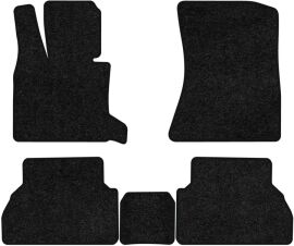 Акція на Ворсові килимки EVAtech Standard в салон авто для BMW X5 (E70) (closed threshold) 2006-2013 2 покоління SUV USA Чорний кант від Rozetka