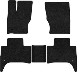 Акція на Ворсові килимки EVAtech Premium в салон авто для Land Rover Range Rover Sport (L494) 2013-2022 2 покоління SUV EU Чорний кант від Rozetka