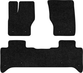 Акція на Ворсові килимки EVAtech Standard в салон авто для Land Rover Range Rover (L405) 2012-2021 4 покоління SUV EU Чорний кант від Rozetka