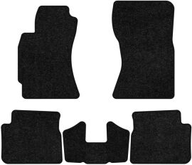 Акція на Ворсові килимки EVAtech Standard в салон авто для Subaru Forester (SH) 2008-2013 3 покоління SUV USA Чорний кант від Rozetka