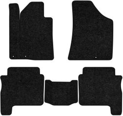 Акція на Ворсові килимки EVAtech Standard в салон авто для Hyundai Santa FE (CM) Restyling (Hinged Gas Pedal) 7 seats (3 clips) 2010-2012 2 покоління SUV EU Чорний кант від Rozetka