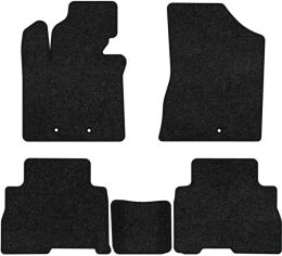 Акція на Ворсові килимки EVAtech Premium в салон авто для Kia Sorento (XM) 7 seats Restyling 2012-2014 2 покоління SUV EU Чорний кант від Rozetka