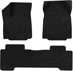Акція на Ворсові килимки EVAtech Premium в салон авто для Honda Pilot 2002-2008 1 покоління SUV USA Чорний кант від Rozetka