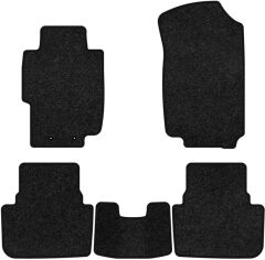 Акція на Ворсові килимки EVAtech Premium в салон авто для Honda Accord MT (Mechanical seats) 2003-2008 7 покоління Combi EU Чорний кант від Rozetka
