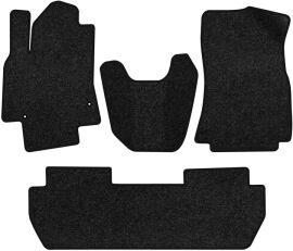 Акція на Ворсові килимки EVAtech Premium в салон авто для Citroen Berlingo (B9) (without armrest) 2008-2018 2 покоління Minivan EU Чорний кант від Rozetka