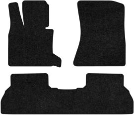 Акція на Ворсові килимки EVAtech Standard в салон авто для BMW X5 (E70) (closed threshold) 2006-2013 2 покоління SUV USA Чорний кант від Rozetka