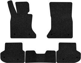 Акція на Ворсові килимки EVAtech Premium в салон авто для BMW 5 Series (F11)  Restyling Mechanical seats 2013-2017 6 покоління Combi EU Чорний кант від Rozetka