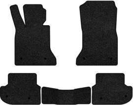 Акція на Ворсові килимки EVAtech Premium в салон авто для BMW 5 Series (F10) Mechanical seats 2010-2013 6 покоління Sedan EU Чорний кант від Rozetka