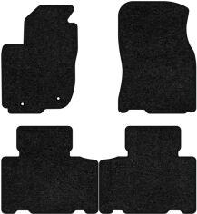 Акція на Ворсові килимки EVAtech Standard в салон авто для Toyota RAV4 (XA40) (closed threshold) 2013-2016 4 покоління SUV USA Чорний кант від Rozetka