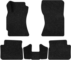 Акція на Ворсові килимки EVAtech Premium в салон авто для Subaru Forester (SH) 2008-2013 3 покоління SUV USA Чорний кант від Rozetka
