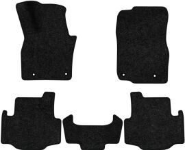 Акція на Ворсові килимки EVAtech Standard в салон авто для Mazda CX-90 7 seats (without console) 2023 1 покоління SUV USA Чорний кант від Rozetka