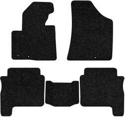 Акція на Ворсові килимки EVAtech Standard в салон авто для Hyundai Santa FE (CM) Restyling (Floor Gas Pedal) 5 seats 2010-2012 2 покоління SUV USA Чорний кант від Rozetka
