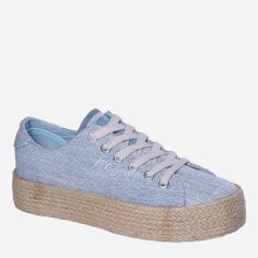 Акція на Жіночі кеди низькі Lee Cooper LCW-25-02-3283L 37 24.1 см Світло-сині від Rozetka