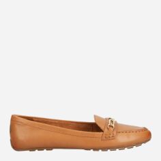 Акція на Жіночі мокасини зі шкіри ALDO 13669319-210 38 (7.5US) 24.3 см Коричневі від Rozetka