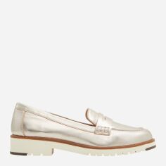 Акція на Жіночі лофери зі шкіри ALDO 13542980-042 38.5 (8US) 24.7 см Сріблясті від Rozetka