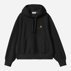 Акція на Худі жіноче Carhartt WIP American Script W I033650-89XX XS Чорне від Rozetka