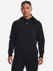 Акція на Худі тепле жіноче Under Armour UA Rival Fleece Hoodie 1379500-001 L Чорне від Rozetka