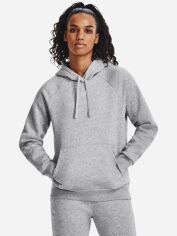 Акція на Худі тепле жіноче Under Armour UA Rival Fleece Hoodie 1379500-013 XS Сіре від Rozetka