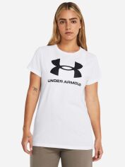 Акція на Футболка жіноча Under Armour UA Rival Logo SS 1356305-111 S Біла від Rozetka