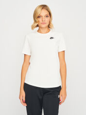 Акція на Футболка бавовняна жіноча Nike W Nsw Club Ss Tee DX7902-100 XL Біла від Rozetka