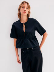 Акція на Блуза жіноча H&M 1202833002c20 S Чорна від Rozetka