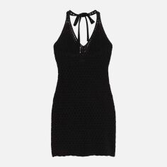 Акція на Сукня коротка літня жіноча H&M 1154797001c20 2XL Чорна від Rozetka