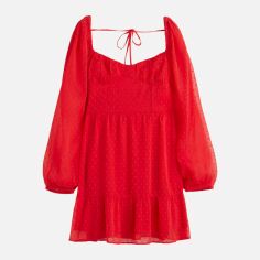 Акція на Сукня коротка літня жіноча H&M 1081630003c20 32 Червона від Rozetka