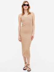 Акція на Сукня міді літня жіноча H&M 1073084001c20 XL Бежева від Rozetka