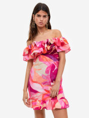 Акція на Сукня коротка літня жіноча H&M 1162129002c20 46 Різнобарвна від Rozetka