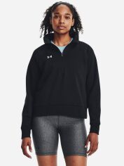 Акція на Світшот на флісі жіночий Under Armour UA Rival Fleece HZ 1379492-001 L Чорний від Rozetka