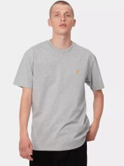 Акція на Футболка довга чоловіча Carhartt Chase I026391-00MXX L Сіра від Rozetka