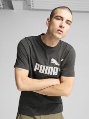 Акція на Футболка довга чоловіча Puma Ess No.1 Logo Heather Tee 68255007 2XL Темно-сіра від Rozetka