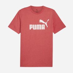 Акція на Футболка довга чоловіча Puma Ess No.1 Logo Heather Tee 68255011 M Червона від Rozetka