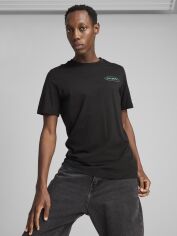 Акція на Футболка бавовняна довга чоловіча Puma Graphics 3 Circles Tee 68483401 L Чорна від Rozetka