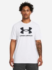 Акція на Футболка довга чоловіча Under Armour UA Sportstyle Logo Update SS 1382911-100 L Біла від Rozetka