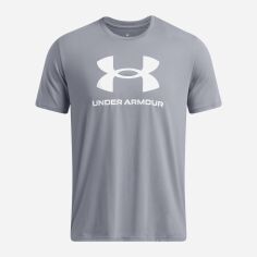 Акція на Футболка довга чоловіча Under Armour UA Sportstyle Logo Update SS 1382911-036 S Сіра від Rozetka