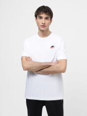 Акція на Футболка бавовняна довга чоловіча Nike M Nsw Club Tee AR4997-100 L Біла від Rozetka