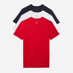 Акція на Набір футболок бавовняних довгих чоловічих Tommy Hilfiger 09TCR05HJP L 3 шт Комбінований від Rozetka