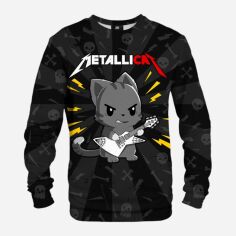 Акція на Світшот чоловічий Mr. Gugu & Miss Go Metallicat S-Pc2313 4XL Чорний від Rozetka