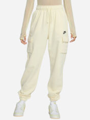 Акція на Спортивні штани на флісі жіночі Nike W Nsw Club Flc Mr Pant Cargo DQ5196-113 XS Бежеві від Rozetka
