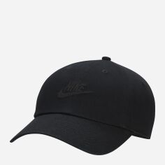 Акція на Кепка Nike U Nk Club Cap U Cb Fut Wsh L FB5368-010 M-L Чорна від Rozetka