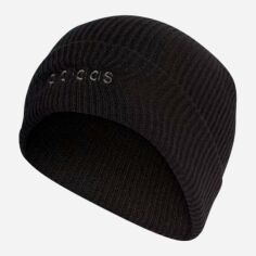Акція на Шапка adidas Clsc Beanie Cuf IB2649 OSFM 58 Чорна від Rozetka