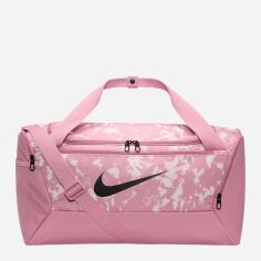 Акція на Спортивна сумка Nike Nk Brsla S Duff - 9.5 Aop Sp25 HJ8252-699 Elemental pink/Elemental pink/Black від Rozetka