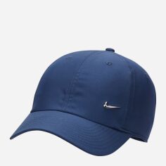 Акція на Кепка Nike U Nk Df Club Cap U Cb Mtswsh L FB5372-410 L-XL Midnight Navy/Metallic Silver від Rozetka