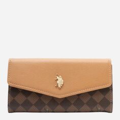 Акція на Гаманець жіночий зі штучної шкіри U.S. Polo Assn 303600329 Коричневий від Rozetka