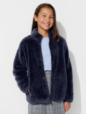 Акція на Підліткова демісезонна куртка для дівчинки UNIQLO 821822830 140 см Синя від Rozetka