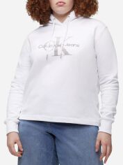Акція на Худі жіноче Calvin Klein 221447921 2XL Біле від Rozetka