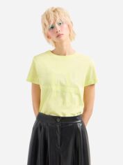 Акція на Футболка бавовняна жіноча Armani Exchange 56962485 M Жовта з принтом ( 1159831618) від Rozetka