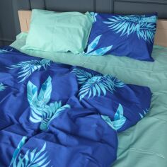 Акція на Комплект постільної білизни MirSon King Size 220х240 см 17-0758 Serene Foliage Бязь від Rozetka