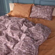 Акція на Комплект постільної білизни Mirson Сімейний 2 x 160 x 220 см 17-0759 Cocoa Bliss Бязь від Rozetka